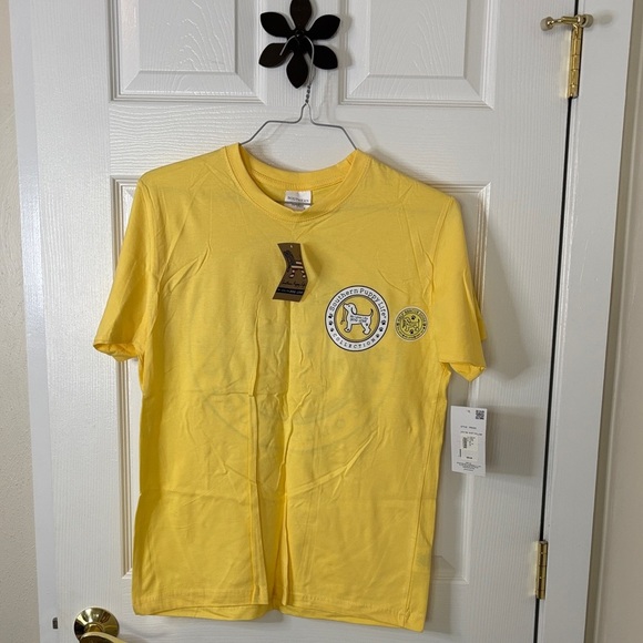 Southern Spirit Puppy Life Sunny Yellow Short Sleeve Tee Generous Size Sm NWT - Picture 1 of 14